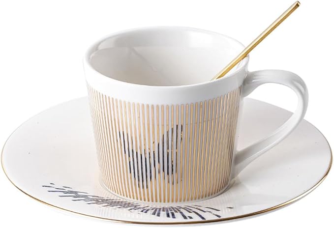 Mirror Cups and Saucers for Women Wedding Party Afternoon Tea - Butterfly | Mirror Cups and Saucers, Ceramic Coffee Cup, Idea Gift, Perfect afternoon tea cups, dishwash safe