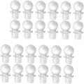 IMIKEYA 24pcs Glass Ball Wine Stoppers Decorative Wine Bottle Caps Portable Oil Dispenser Stopper for Perfume and Makeup