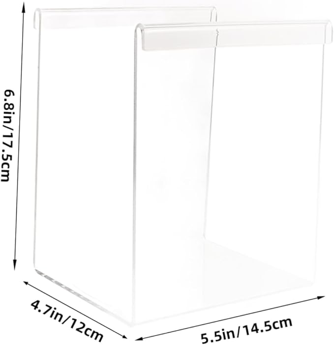 LIFKOME Space-saving Food Storage Bag Holder Stand Acrylic Prep Bag Rack Zipper for Easy Filling and Pouring