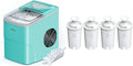 Silonn Ice Makers Countertop, 9 Cubes Ready in 6 Mins, 26lbs in 24Hrs & Brita Standard Water Filter Replacements for Pitchers and Dispensers, Lasts 2 Months, Reduces Chlorine Taste and Odor, 4 Count