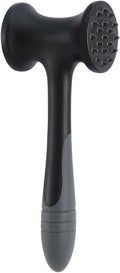 HIC Kitchen Soft-Grip Meat Tenderizer Mallet Marinating Prep Tool, Heat Safe, For Flattening Cutlets And Tenderizing Meat