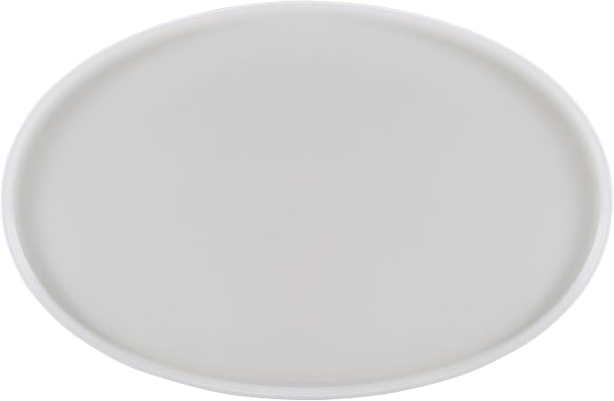Mikasa Samantha Oval Bone China Lightweight Chip Resisant Serving Tray, 14 Inch, White