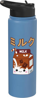 Cute Kawaii Chocolate Milk Japanese Anime Otaku Milkshake Stainless Steel Insulated Water Bottle