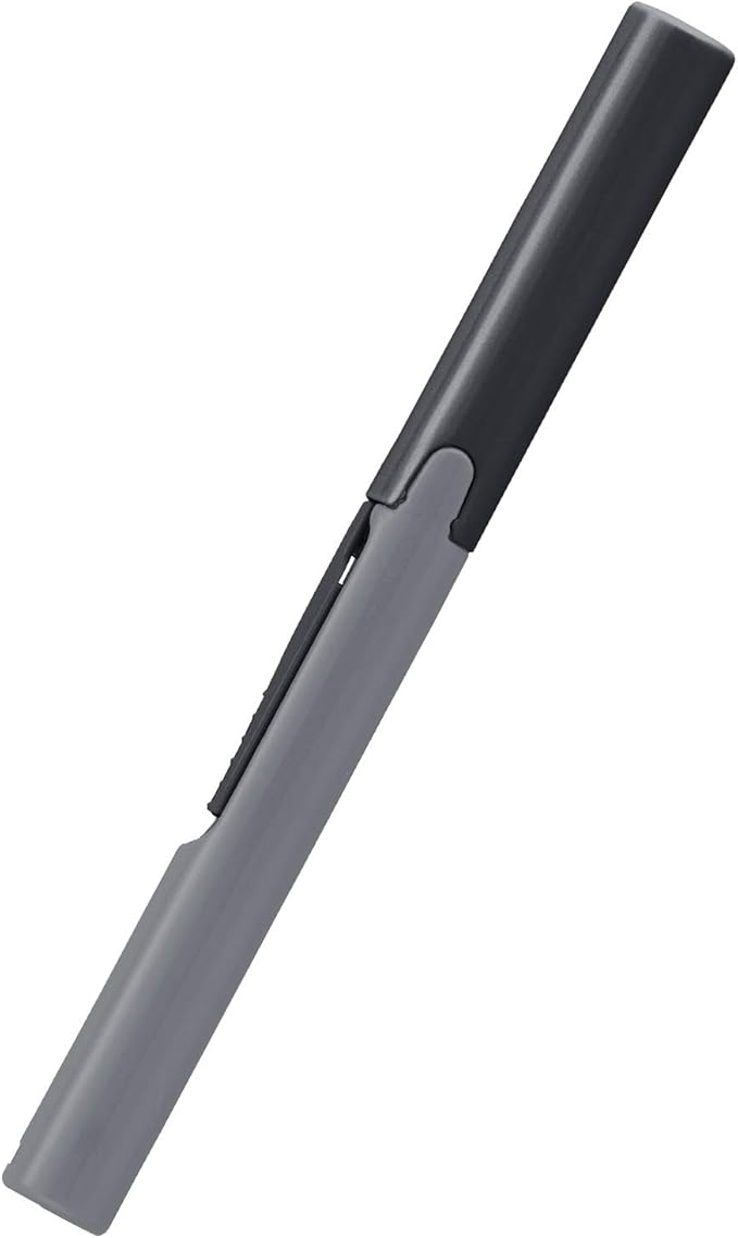 Plus Pen Style Non-Stick Compact TSA Twiggy Scissors with Cover, Charcoal