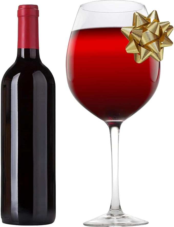 Oversized Giant 33.5oz Wine Glass - Holds a Full Bottle of Wine- Made of Hand-Blown Glass NOT Plastic- XL Glassware Fun for Charcuterie Boards, Bachelorette Trips & Weddings- Mothers Day Gifts for Mom