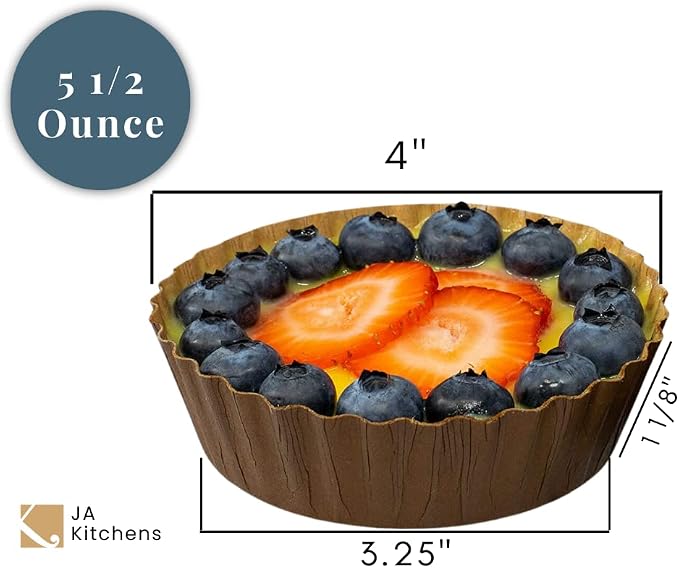 Ridged Paper Coated Baking Cup - Sturdy for Baking and Serving (150)