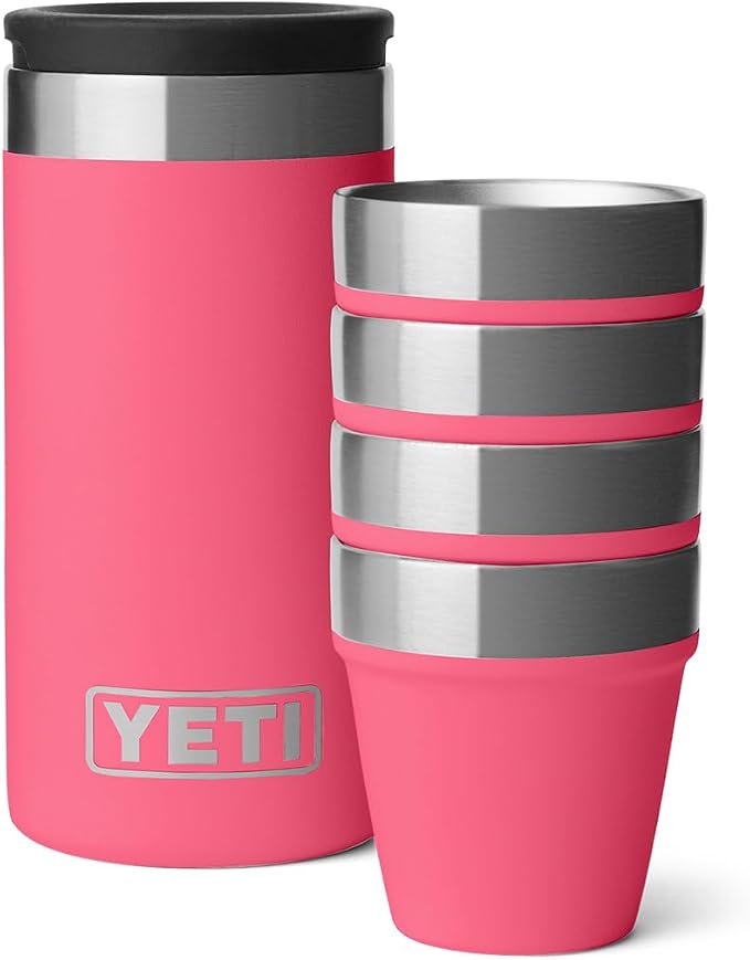 YETI Shot Glasses with Carrying Case, Set of 4