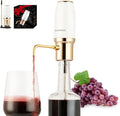 Electric Wine Aerator Dispenser Electric Smart Decanter Professional USB Rechargeable Wine Decanter With Upgraded Adjustable Stainless Steel Telescopic Connecting Tube Wine Gift for Mom Wife…