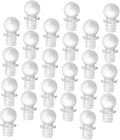 24pcs Glass Ball Wine Stopper Aroma Container Stoppers for Tasting Party Supplies