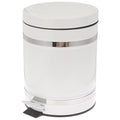 Multi-Function Pedal Trash Can with Lid, 12l Iron Wastebasket for Bathroom and Office, Industrial Style Household Garbage Bin with Foot Press for Kitchen and Toilet Use