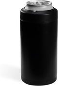 HydroJug Tall Can Cooler 16 oz, Stainless Steel Can Holder, Black