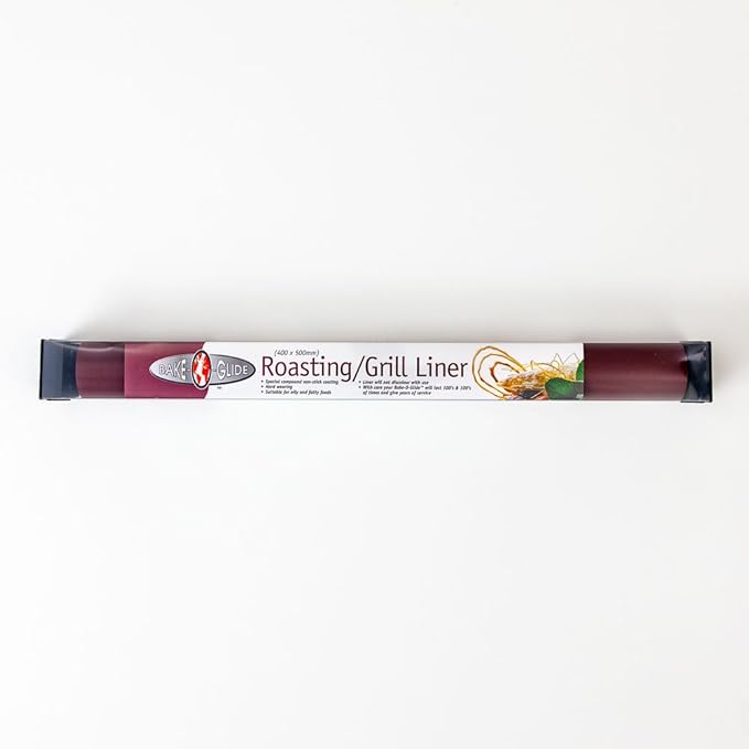 Bake-O-Glide Roast and Grill Liner, 500 x 400mm, One Sheet, Burgundy
