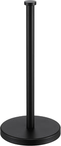 KES Black Paper Towel Holder Countertop Paper Towel Stand Kitchen Standing Paper Towel Roll Holder with Weighted Base for Standard or Mega Rolls SUS304 Stainless Steel Matte Black, KPH202S14B-BK