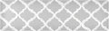 2 in 1 Table Runner Trivet for Hot Pots and Pans Heat Resistant Non Slip Waterproof 39 x 12 Inch Decorative Table Protector for Kitchen Countertop Silver Minimalist Quatrefoil