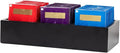 Restaurantware-9.5 x 4.25 x 2 Inch Coffee Condiment Organizer, 1 Rectangle Creamer Organizer - 3 Compartments, Black Bamboo Coffee Accessory Caddy, Won't Chip, For Tea And Sugar Packets