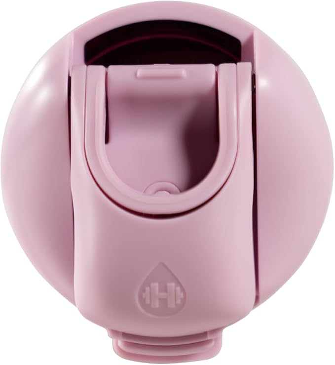 HydroJug Ease2o Water Bottle with Straw & Chug Lid, Stainless Steel, Vented Cap to Help Reduce Pressure, Water-Level Window, Cup Holder Friendly, Non-Slip Base – 24oz, Sweet Pea