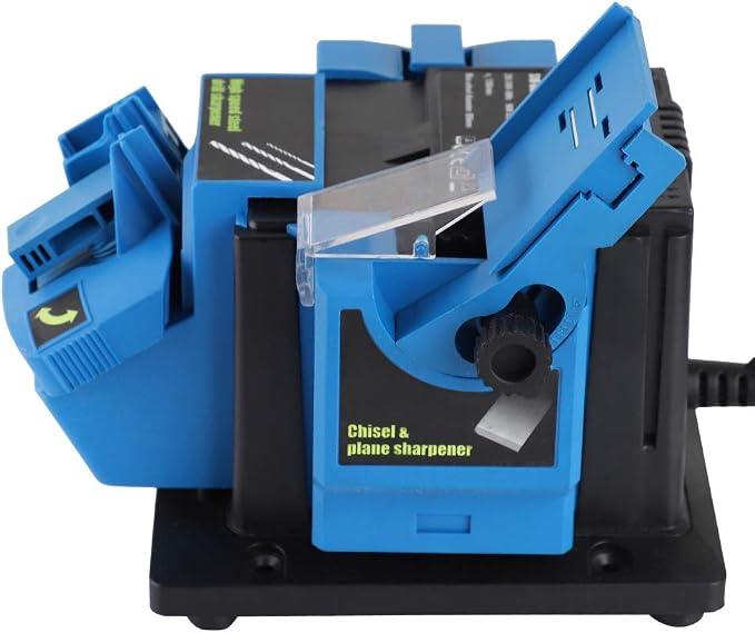 Drill Bit Sharpener, Multi Tool Blade Sharpener 15. 2x14. 3x15. 5cm Electric Knife Sharpener Drill Bit Sharpener with Grinding Wheel Household Sharpener for Kitchen and Workshop