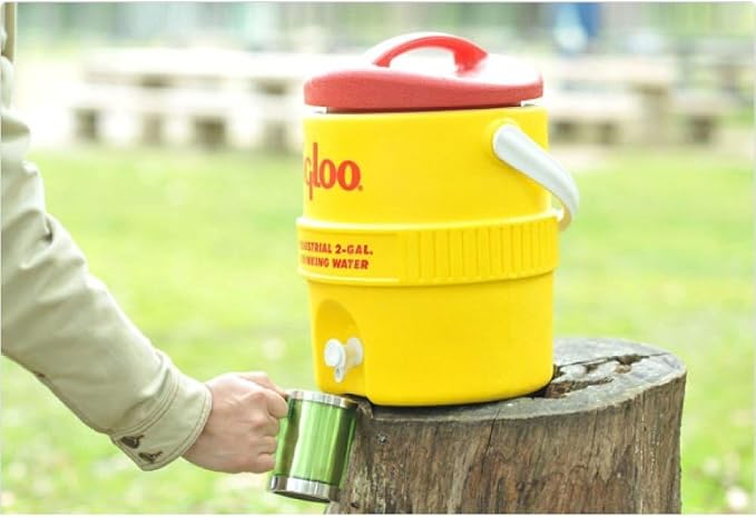 Igloo Beverage Cooler 2 Gal Yellow/Red