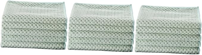 PartyKindom 150pcs Kitchen Dishcloths Highly Absorbent Practical Cleaning Cloths for Household Use and Material Green for Washing Dishes and Kitchen Cleaning