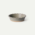 MORA Ceramic Pie Pan for Baking - 9 inch - Deep and Fluted Pie Dish for Old Fashion Apple Pie, Quiche, Pot Pies, Tart, etc - Modern Farmhouse Style Porcelain Ceramic Pie Plate - Peppercorn