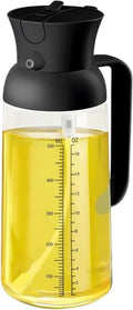 Olive Oil Dispenser Bottle Oil Sprayer Sprayers Household Olive Oil Dispenser Suitable For Air Fryer Salad Barbecue Oil Sprayer For Cooking(Black)