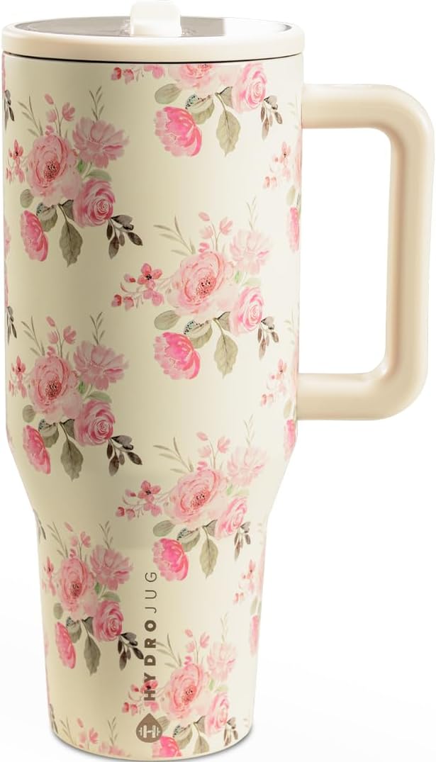 HydroJug Traveler 32oz, Insulated Tumbler with Handle & Straw, Keepsake