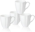 Fine Bone China Coffee Mugs Set of 4(12 oz), Pumpkin Shaped Mugs, Ceramic Tea Cups, DIY Gift, Festival, Oven Microwave Dishwasher Safe