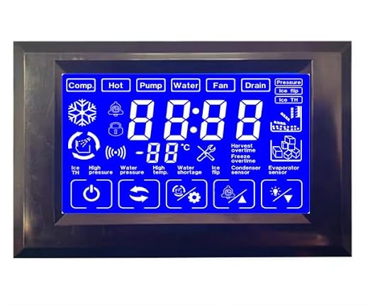 Ice Maker Machine OEM LCD Touch Screen Display, for Repair Replacement Your Commercial ice Maker, for Vevor,Cotlin，Coolski ice Makers