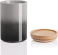 Sweejar Ceramic Food Storage Jar, Stackable Kitchen Canisters, Containers with Airtight Seal Wooden Lid for Serving Ground Coffee, Tea, Sugar, Salt and More - 28 Fl Oz (Gradient Gray)
