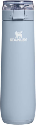STANLEY Flowstate™ Spring Bottle | Leakproof Water Bottle with Carry Strap & Flip-Top Locking Lid | Insulated Stainless Steel | Fits Most Cup Holders | BPA-Free | 20 oz | Blue Dream Stone
