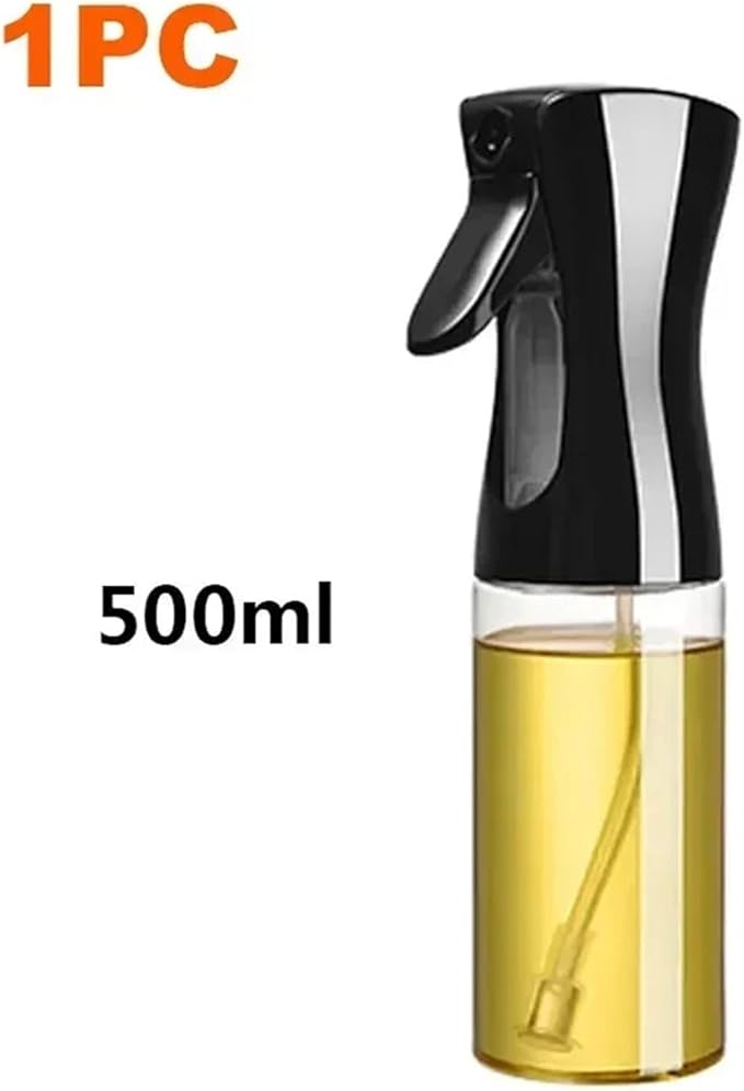 Oil Spray Bottle, 200/300/500 Oil Spray Bottle Household Kitchen Control Barbecue Cooking,for Salad Making, Baking(1pc 500ml black)