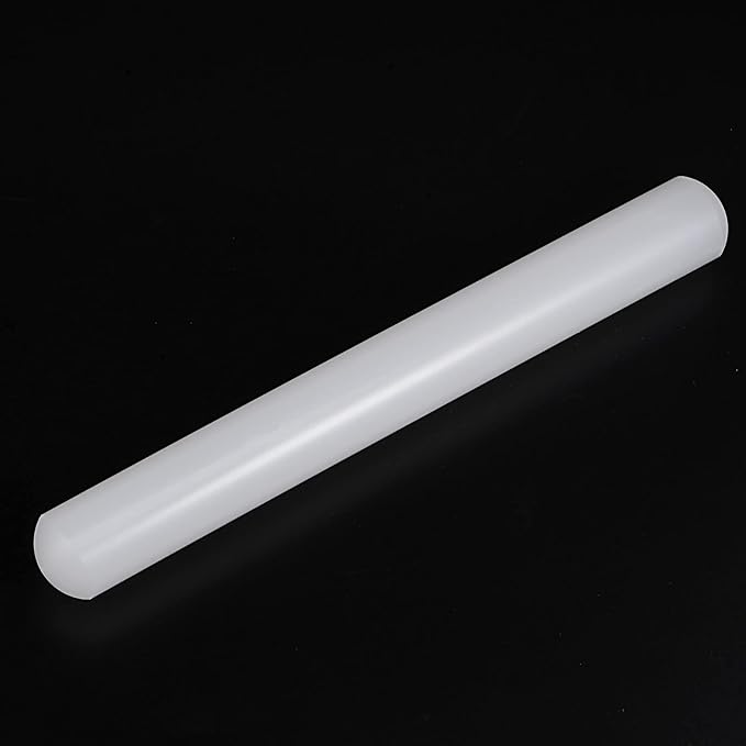 HARFINGTON Fondant Rolling Pin 9 Inch x 0.98 Inch PP Plastic Non-Stick Fondant Roller Dough Roller Kitchen Decorating Tools for Fondant Cookie Pastry Pizza Clay Dough