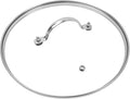 10.5" Tempered Glass Pan Lid with Steam Vent, Thickened to 4mm and Dishwasher Safe and Oven up to 480℉, Universal Lid Fit for Cast Iron Skillets, Frying Saute Pan, Cooking Pot
