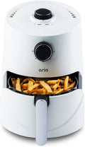 Aria Air Fryers Teflon-Free 3 Qt. Premium Ceramic Air Fryer with Recipe Book, White, (CCW-909)