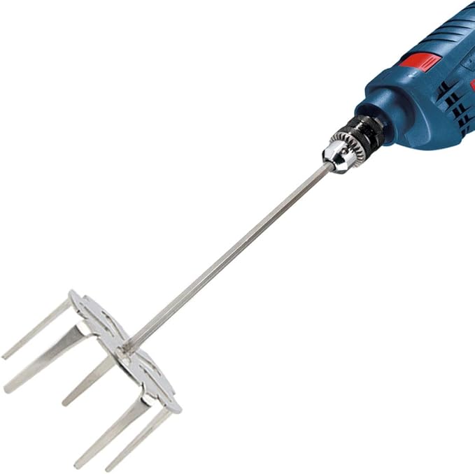 KAMaster Pork Puller Drill Attachment 304 Stainless Steel Meat Shredder Used with Standard Hand Drill for BBQ