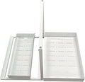 Under Sink Organizer, 2 Packs, 2 Tier Bathroom Organizer, Under Cabinet Storage, Under Sink Pull Out Organizer, Used for Kitchen, Bathroom, Pantry, Office, Garage, Shop, Cabinet, Closet, White