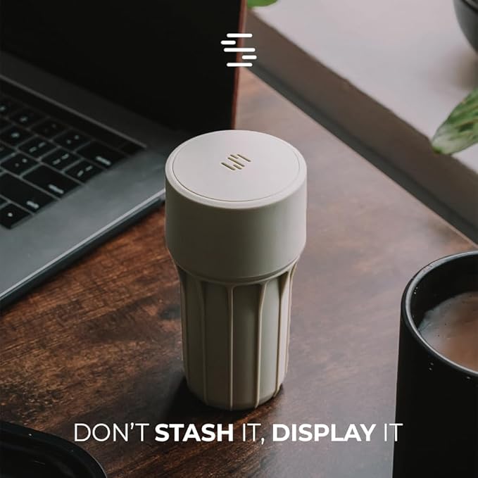 Staze Air Tight Smell Proof Container (148ml) – Vacuum Seal Jar with UV Protection, Waterproof Food Storage Canister, Portable Small Smell Proof Jar for Coffee, Herb, Spice & Gummies - (OG Trio)