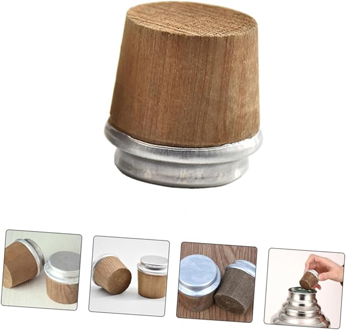 PRETYZOOM 12pcs Replacement Cork Stoppers for Vacuum Bottles Wood Bottle Plugs for Insulated Kettles Sealed and Easy to Clean