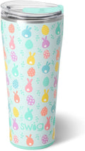 Swig Life 32oz Insulated Tumbler, Travel Coffee Tumbler with Lid, Cup Holder Friendly Travel Coffee Mug, Stainless Steel with Lid (Egg Hunt)