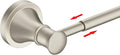 BESy Adjustable 16 to 26 Inch Bath Towel Bar Rack for Bathroom Towel Holder, Wall Mounted Towel Bar Rod Hanger Bathroom Hardware Accessories Hotel Style, Stainless Steel, Brushed Nickel