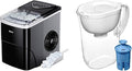 Silonn Ice Maker Countertop & Brita Large Water Filter Pitcher for Tap and Drinking Water with SmartLight Filter Change Indicator + 1 Elite Filter