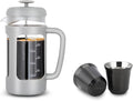 Easyworkz French Press 34 oz Coffee Tea Maker Bundled with Stainless Steel Espresso Cup