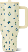 HydroJug Traveler 40oz, Insulated Tumbler with Handle & Straw, Freshly Pick'd