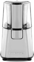 OVENTE Electric Coffee Grinder, 200W Powerful Coffee Bean & Spice Grinder with 2.1 Oz Removable Grinding Bowl, Stainless Steel Blade, Push Power Button, Transparent Lid & Anti-Skid Feet, Silver CG620S