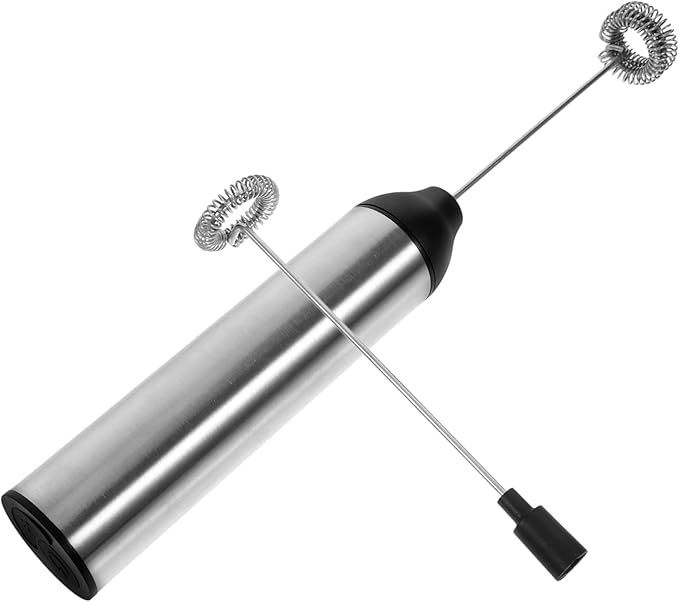 SOLUSTRE 1PC Rechargeable Handheld Milk Frother Electric Maker for Coffee Latte and Cappuccino Portable Design for Easy Use and Materials for Home and Travel