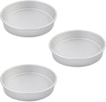 6 x 2 Inch Heart Shaped Cake Pans Set of 2, Aluminum Heart Cake Tin, Baking Cake Pan for Wedding, Party, Family Occasions, Chocolate, Bread. (Round, 9×2 Round Cake Pan, Set of 3) | Aluminum, Wedding & Party Use, Baking Tin, Chocolate & Bread
