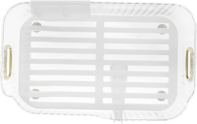 GALPADA Dish Drying Rack Over Sink Tableware Drainer Holder Plastic Kitchen Dish Drainer with Plate and Bowl Storage for Countertop Organization