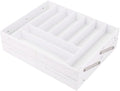 TOPINCN 2 Tier Collapsible Multi Level Drawer Organizer Tray, Folding Smart Drawer Storage, Expandable for Makeup, Jewelry, Silverware, Utensils, Kitchen Office Supplies