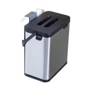 Door Hanging Trash Can with Lid Sealed Under Sink Garbage Can Waste Bin Over Cabinet Door Bathroom Camping Recycle Bin