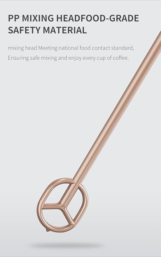 Electric Milk Frother, Handheld Milk Foam Maker with 1W High-Torque Motor, White, Food Grade Material, One-Button Operation, for Coffee Drinks and Baby Food